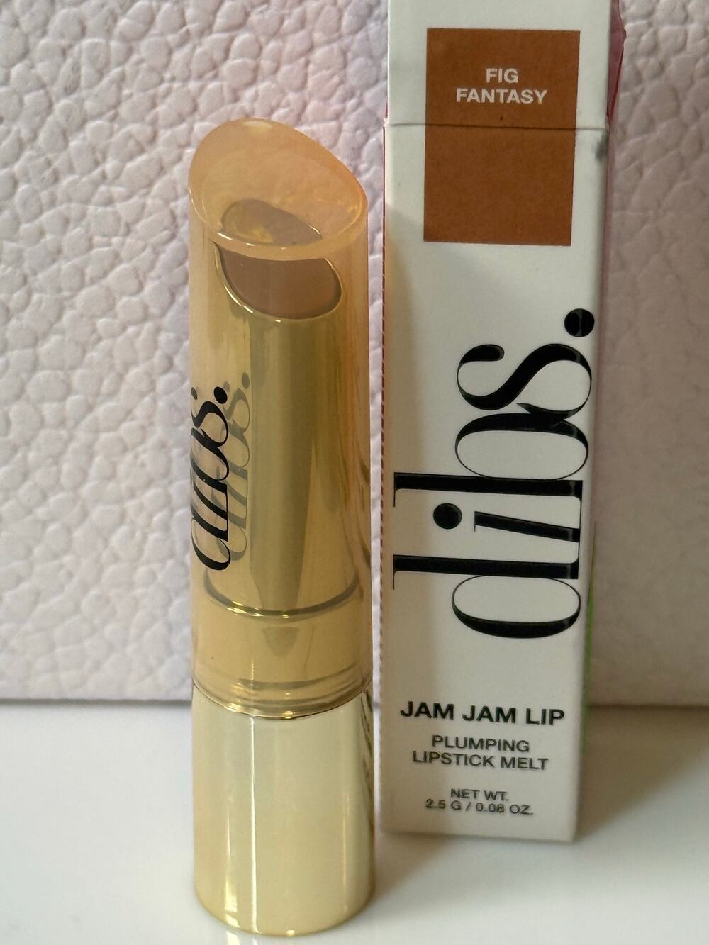 dibs Jam Jam Lip Plumping Lipstick Melt 2.5g - Fig Fantasy (Carmel Nude)